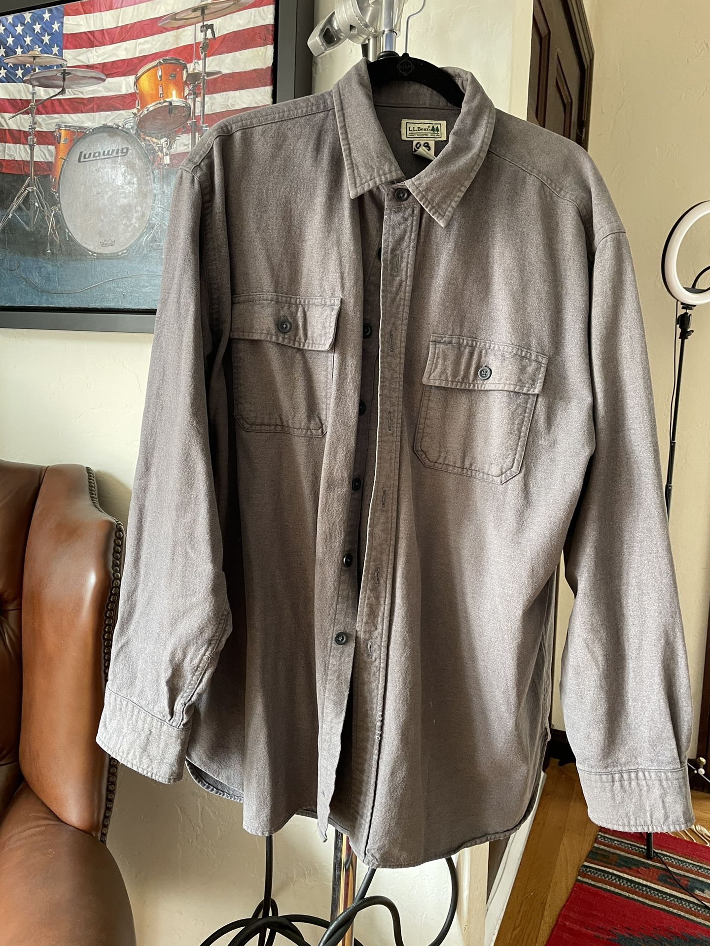 gray Vintage LL Bean Shirt