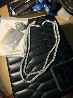 4MM & 5MM Moissanite Lab Diamond Chain Bundle