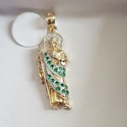14 K GOLD  SAN  JUDAS  PENDANT 