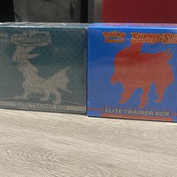 Pokémon Elite Trainer Boxes - Sword & Shield And Crimson Invasion