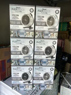 Shark FlexBreeze HydroGo Ultra-Powerful Portable Fan Mists Indoors and Outdoors