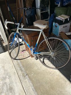 Nishiki blue and white bike