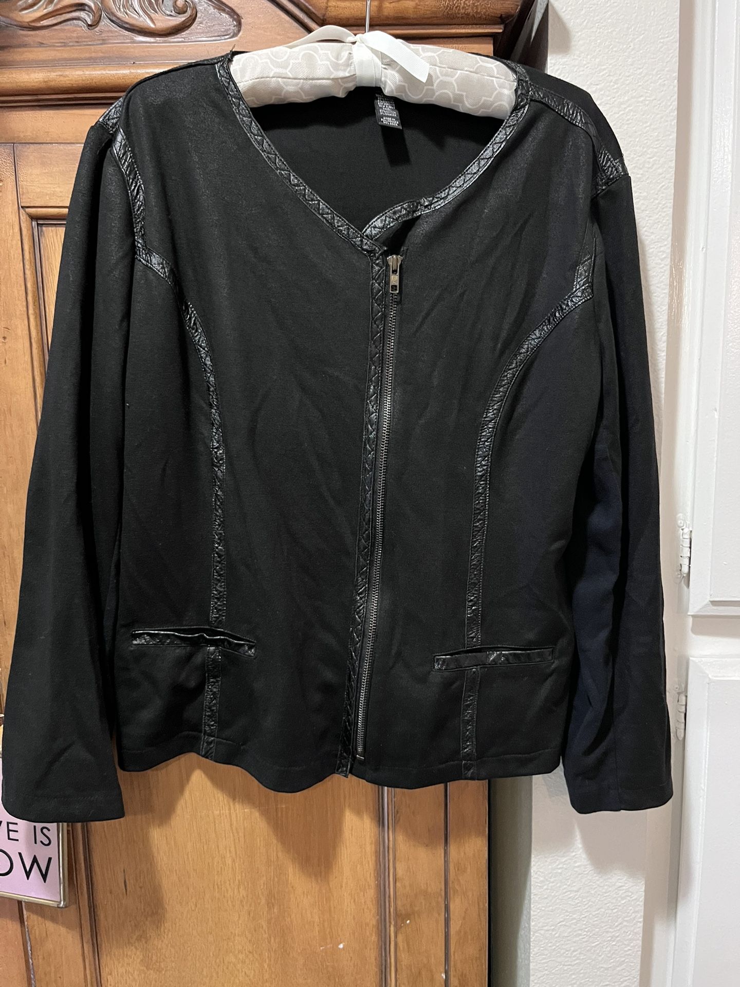 Faux Non Leather Jacket