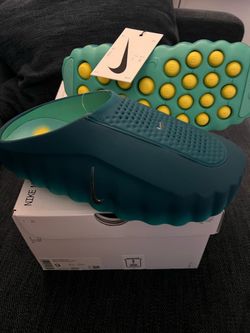 Nike mind slides 001 teal size 9