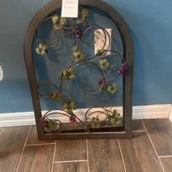 mwtal grape vine wall decore
