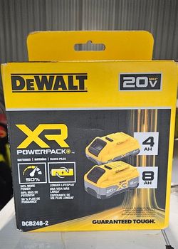 Dewalt 20V MAX XR Powerpack 4.0 Ah and 8.0 Ah Battery pack