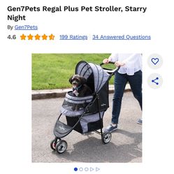Gen7Pets Regal Plus Pet Stroller, Starry Night