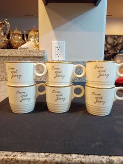 Vintage Tom & Jerry coffee / tea cups .