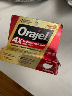 Orajel  4X toothache, and gum medicine