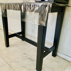 Solid Indonesian wood high table