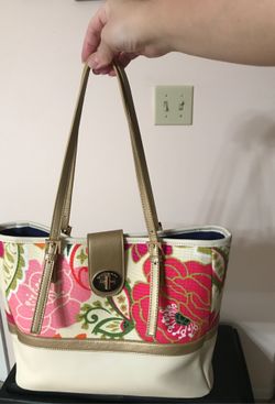 Spartina Carson Cottage pattern bag Genuine Leather
