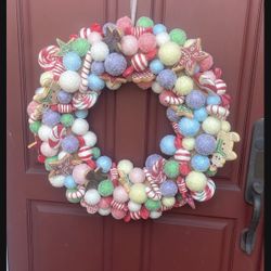 Fun Christmas Wreath 22”