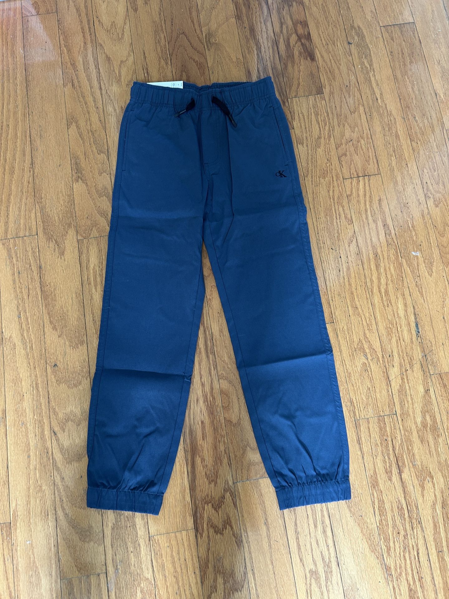 NWT Calvin Klein Jeans youth tech joggers blue Size S 7/8