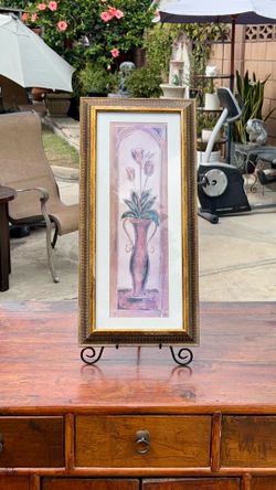 Framed Floral Artwork