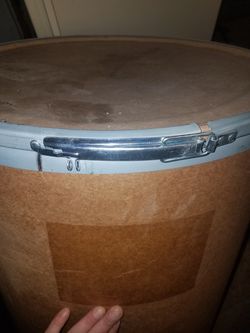 55 gallon Dry or Solid fiber drum with lever lock rim.