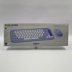 New Logitech Icon Combo White/Blue 920-013888 For PC and Mac