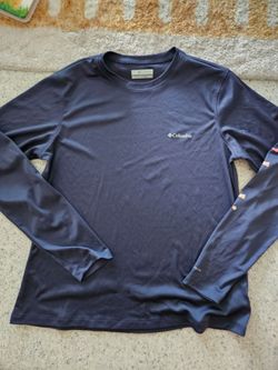 Columbia Long Sleeve Shirt Navy Blue size M