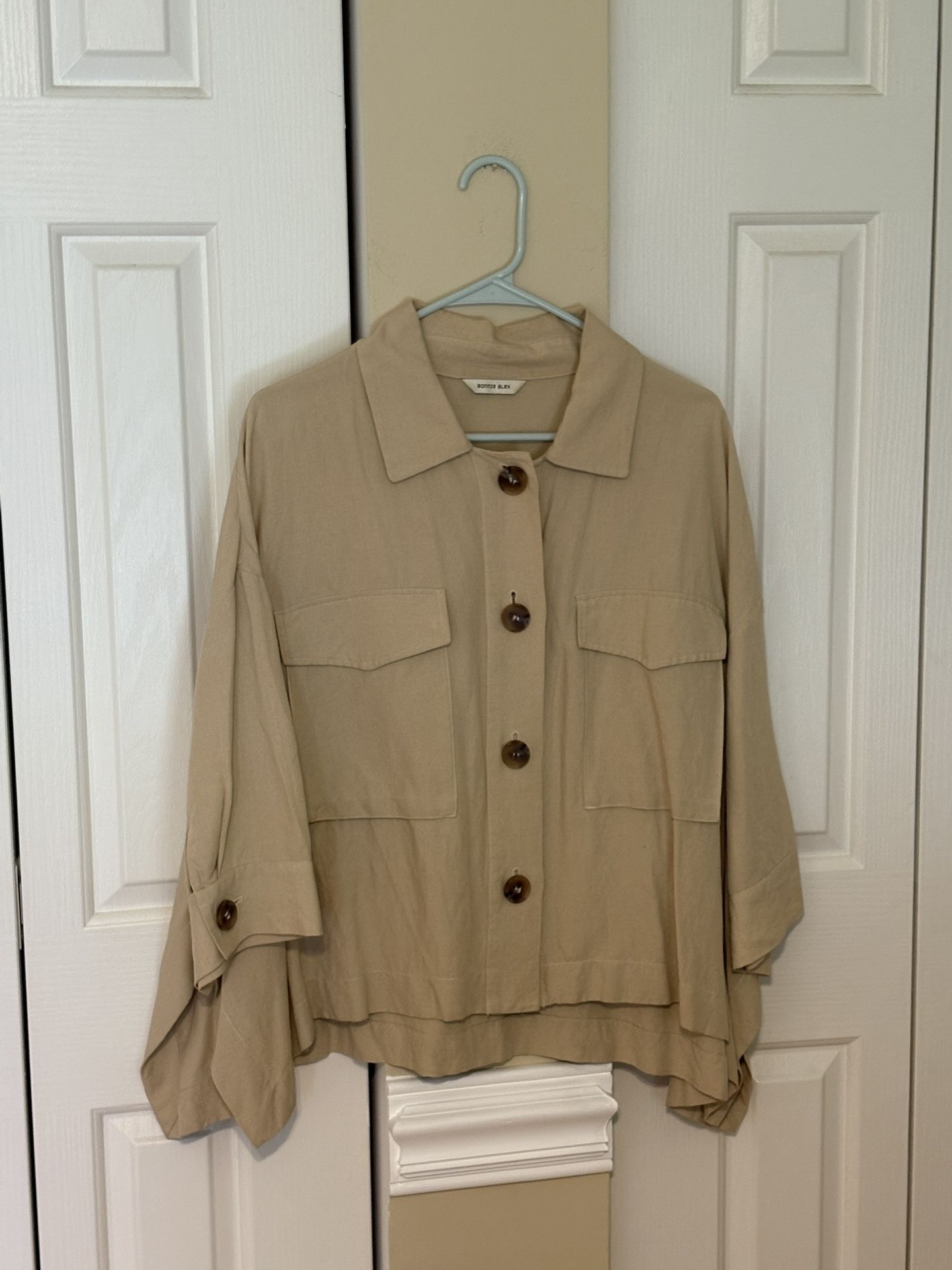 Bonnie Alex Women’s Lightweight Jacket, Beige