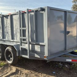 New hydraulic dump trailer