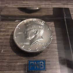 RARE ENCASED SILVER 1964 JFK HALF DOLLAR PROOF 