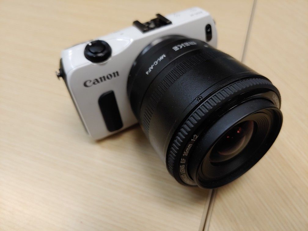 Canon EOS M with lens