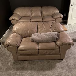 Leather Couch Set 