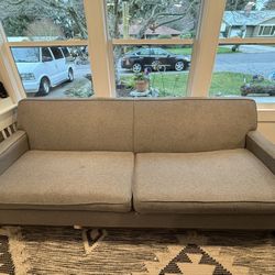 Gray Macys Contemporary sofa