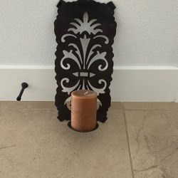 Bronze Wall Candle Holder 