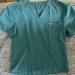 Figs Men’s Leon Three Pocket Medical Scrub Top Marine PO1534 TM3000 Size XXL 2XL