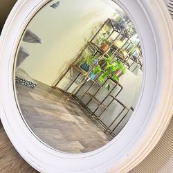 36” Round Farmhouse Mirror