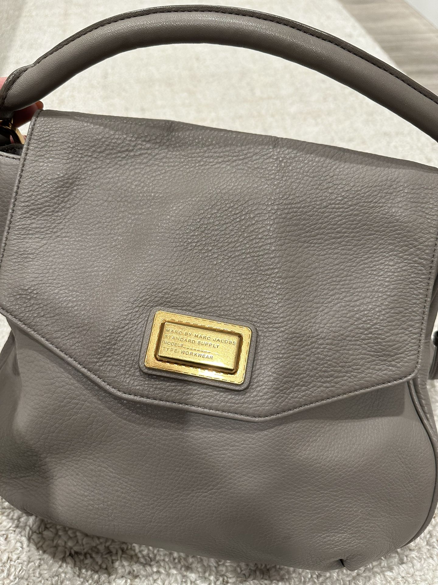 Marc By Marc Jacobs Leather Gray Crossbody Bag