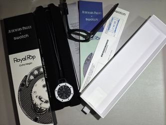 AP X SWATCH Royal Pop with strap and box