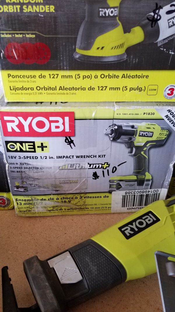 Ryobi 18v 3 Sd 1 2 Impact Wrench Kit For In Escondido Ca Ryobi 18v 3 Sd 1 2 Impact Wrench Kit