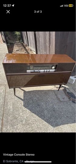 Grundig Vintage Console Stereo with Turntable