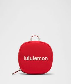 Lululemon Red Clippable Commuter Organizer Pouch