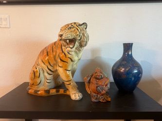 Large Vintage Ceramic Tiger $50