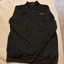 black adidas zip up jacket