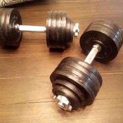 47.5 Pound Dumbbells 
