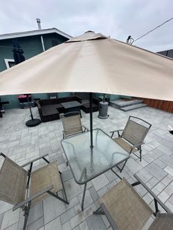 Outdoor table set