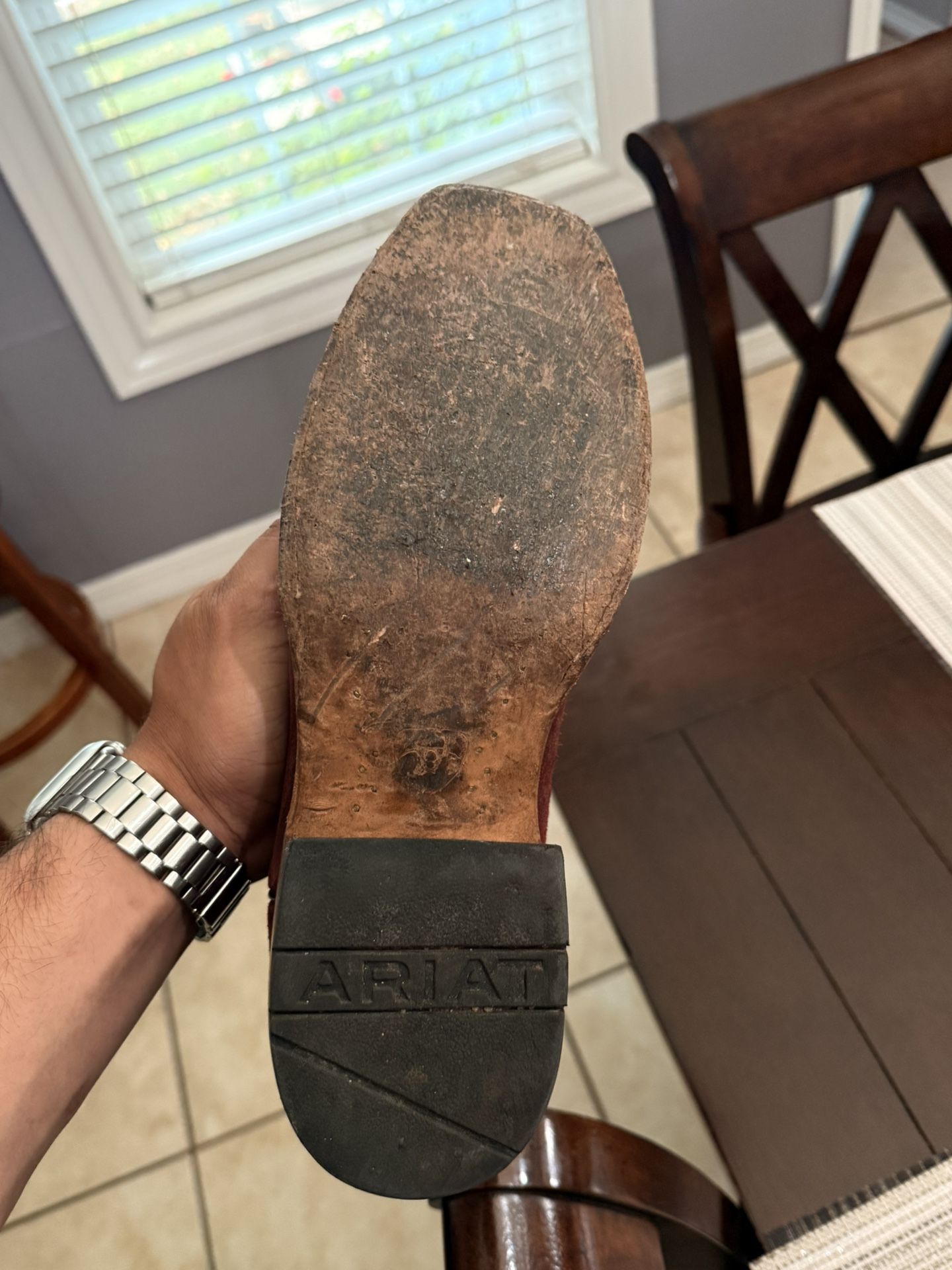 Ariat roughout Cutter Toe Cowboy Boots Size 10D