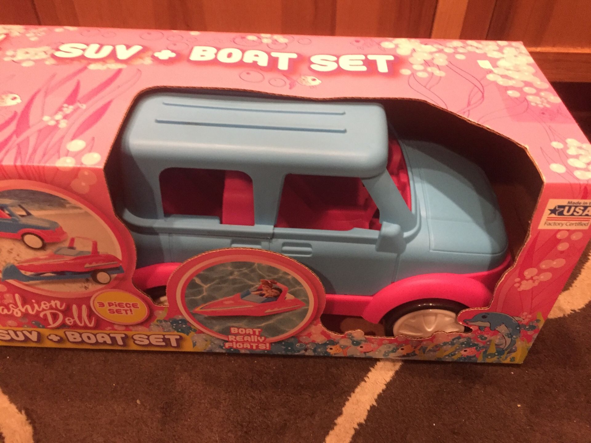 Fashion doll sales suv boat set