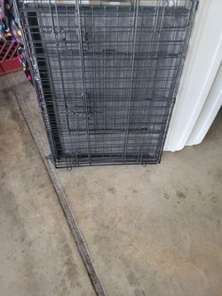 Dog cage and play pin
