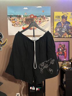 Champion Black Shorts with Rhinestone Graphic