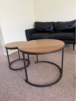 Modern Nesting Coffee Table Set of 2