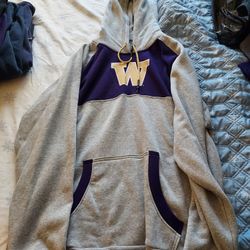 UW Huskies Gray Hoodie - Men's XL