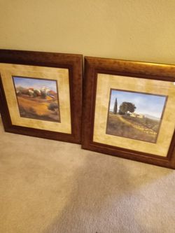 Two Tuscan Italy Pictures