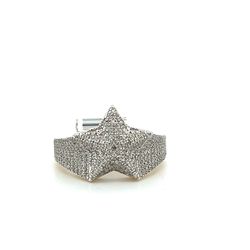 10kt Gold Diamond Star Ring .63ctw Size 10 5.20grams 153616 4