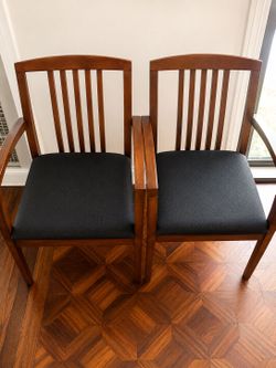 Pair of Solid Wood Chairs – Excellent Condition