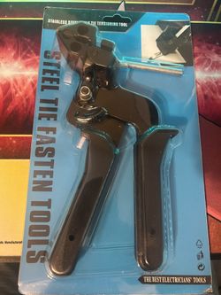 Stainless steel tie tensioning tool