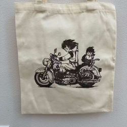 Dragon Ball Canvas Tote Bag Hand Drawn